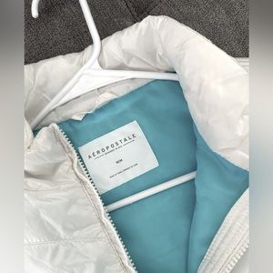 Aeropostale White Puffer Jacket